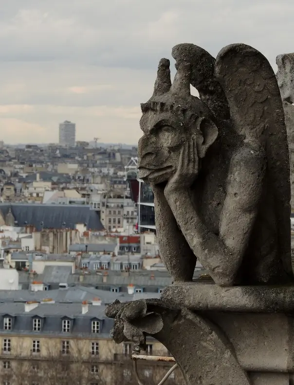 Chimera della chiesa di Notre Dame a Parigi
